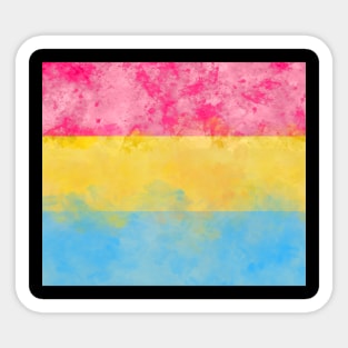 Pan Pride Flag - Water color Sticker